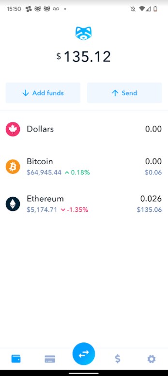 仮想通貨の購入手続きが完了した画面。