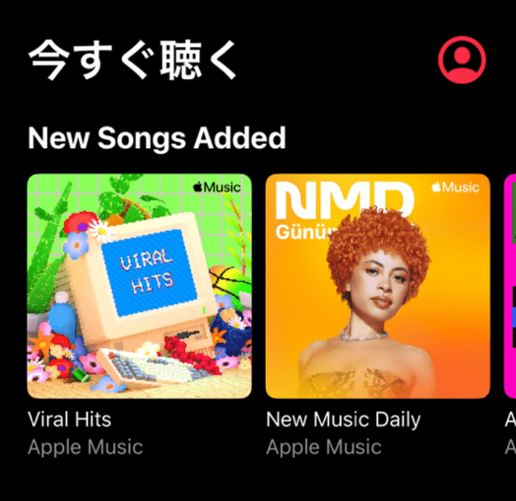 加入手続きが完了し、トルコの音楽ラインナップが表示されたミュージックアプリの画面。